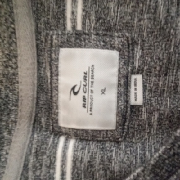 Rip Curl Gray and White Long Sleeve Tee Mens Extra Large - Picture 4 of 7